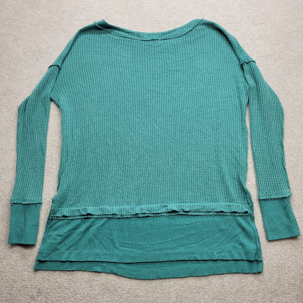 Free People North Shore Thermal Tunic Long Sleeve Shirt Womens Medium - Picture 2 of 7